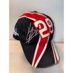 Chase Authentics Jeff Burton #29 NASCAR Hat Signed‎ Adjustable